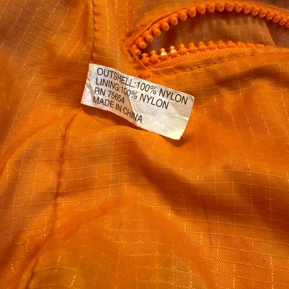 Abercrombie & Fitch Y2K Nylon Hobo Shoulder Bag Red Orange Sporty - Picture 8 of 8